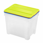 ŠKATLA ZA SHRANJEVANJE S POKROVOM 3PCS TEX BOX