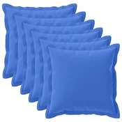 vidaXL Prevleka za blazino 6 kos HOUTEN Kraljevo modra 80 x 80 cm