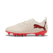 PUMA FUTURE 9 PLAY FG/AG Football Boots Youth, Shoes, Sugared Almond/White/Ultra Red, 37.5