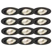 Set 12 vgrajenih reflektorjev črne barve, nagibnih - Cisco
