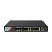 HiLook stikalo 100M 24-port PoE rack + SFP 1xGiga uplink NS-0326P-230(B)