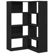 Vidaxl Garderobna omara 2 szt. Črna Orehovina 85 x 85 x 140 cm