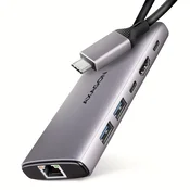 shumee AXAGON Večportno USB-C 10 Gbps vozlišče | HMC-6G2L