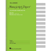 Standard Wirebound Manuscript Paper (Green Cover)
