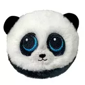 TY Plišana igracka  Loptica Panda Checkers 83004, 9 cm, Crno-bijeli