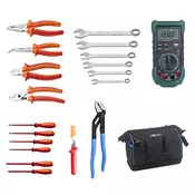 Set UNIOR alata za elektricare od 19 delova u B&W torbi za alat CARRY 900/19C