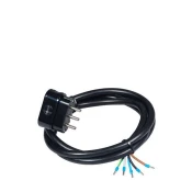 COMMEL Cable T.F. H05VV-F 5G2,5/1,5 m1 k 3 / 16 A 400V ~ 10000 V Crna