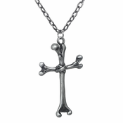 Ogrlica z obeskom CLAVICLE CROSS PENDANT - LSF4 84