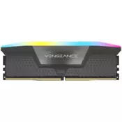 CORSAIR Vengeance RGB Grey DDR5 16GB (1x16GB) 6000MHz CL36 EXPO/XMP UDIMM pomnilnik - CMH16GX5M1E6000Z36
