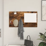 Vješalica za kapute na zidu Dimljeni hrast 90 x 10 x 50 cm