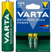 Varta AAA micro HR03 (5703) 1,2V 1000 mAh 2kos polnilna baterija
