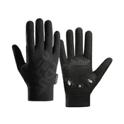 INF Dihljive polno-prstne kolesarske rokavice s 5mm SBR dlanjo Black L, (5000324354)