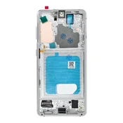 OEM LCD-zaslon za SAMSUNG S21 5G White SOFT OLED z okvirjem
