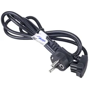 Akyga Akyga tok priključni kabel [1x 3-pinski ploščati priključek - 1x varnostni moški konektor] 1.50 m črna, (20414319)