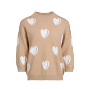 Imily Bela Pulover kaki/transparentna/bela
