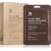 Benton Snail Bee maska iz platna za kompleksno nego s polžjim ekstraktom 10 × 20 g