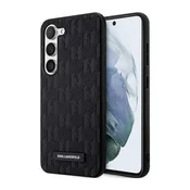 Karl Lagerfeld Etui Karl Lagerfeld Saffiano Mono Metal Logo za Samsung Galaxy S23+ - črno