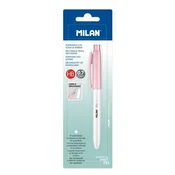 Mikrosvinčnik/Čopič MILAN PL1 Antibacterial HB 0,7 mm - roza, pretisni omot