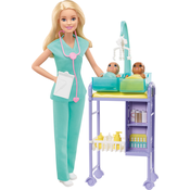 BARBIE barbie pediatrinja z dodatki