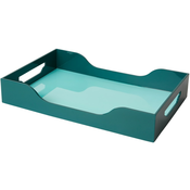 Dekorativni pladenj SWELL, 43 cm, turkizna, umetna masa, Printworks