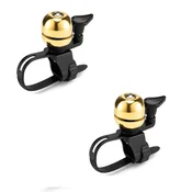 INF Mini kolesni zvonec 2-pack – bakrena prevleka, hitro namestitev Gold, (5000295633)