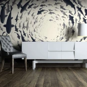 Foto tapeta - Fish swirl 250x175