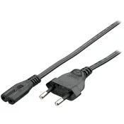 EQUIP 112160 Hochwertiges Netzkabel, C7 auf 2pin Euro, 1.8m