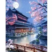 Dijamantski mozaik 40?50 Nocna sakura DML041