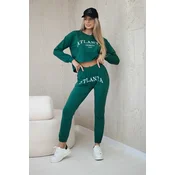 Set with green Atlanta print