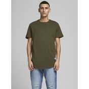 Khaki Mens Basic T-Shirt Jack & Jones Noa - Mens