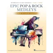 EPIC POP & ROCK MEDLEYS FOR PIANO DUET 4 HANDS INTERMEDIATE TO EARLY ADVANCED