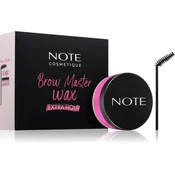 Note Cosmetique Brow Master Wax vosek za fiksacijo obrvi s krtačko 50 ml
