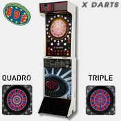 X DARTS | prenosni elektronski pikado avtomat | z opcijo Triple & Quadro | White