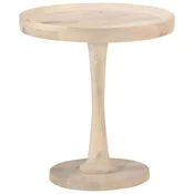 Vidaxl Stranska mizica O 50x55 cm trden mangov les