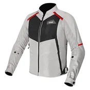 Poletna motoristična jakna LS2 Breeze, bela/črna/rdeča