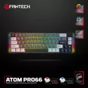 Tastatura Mehanicka Gaming Fantech MK919 Atom PRO66 crna (Red switch)
