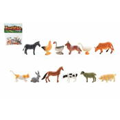Teddies Živali mini domača kmetija iz plastike 4-6cm