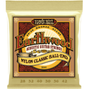 Ernie Ball 2069 EarthwoodFolk Nylon, Clear & Gold Ball End, 80/20 Bronze žice za klasicnu folk akusticnu gitaru