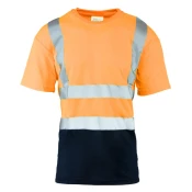 Odsevna delovna majica Brixton Flash 160g oranžna - XL