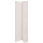 vidaXL Dvostranska vrtna ograja 90x400 cm bela