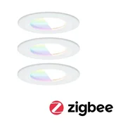 Paulmann LED vgradni reflektor Nova Coin Smart, bel, RGBW, komplet 3 kosov, 7,8 - Dnevna soba/jedilnica - Sodobni - Aluminij