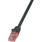 LogiLink RJ45 omrežni kabel CAT 6U S / FTP [1x RJ45 konektor - 1x RJ45 konektor] 2 m črna LogiLink