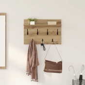 Vješalica za kapute na zidu Umjetnicki hrast 60 x 40 x 12 cm