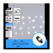 Aigostar - LED spoljašnji božicni lanac 200xLED 8x0,4m IP44 hladna bela