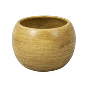 Pokrov za cvetlični lonec MANES TEAK keramika rjava mat d13x13cm