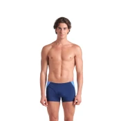Arena performance monogram short navy/blue multi s - uk32