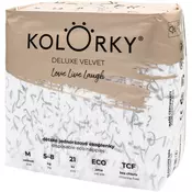 Kolorky Deluxe Velvet Love Live Laugh EKO plenice velikost M 5-8 Kg 21 kos