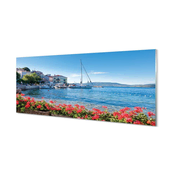 tulup.si Zidna obloga za kuhinju Morska ladja nebo poletje 140x70 cm