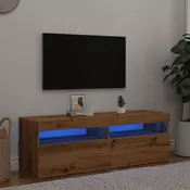 TV ormaric LED boja hrasta 120x35x40 cm konstruirano drvo