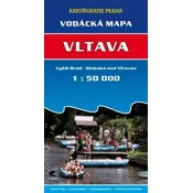 Vodácká mapa - Vltava/Vyšší Brod - Hluboká nad Vltavou/1:50 tis.
